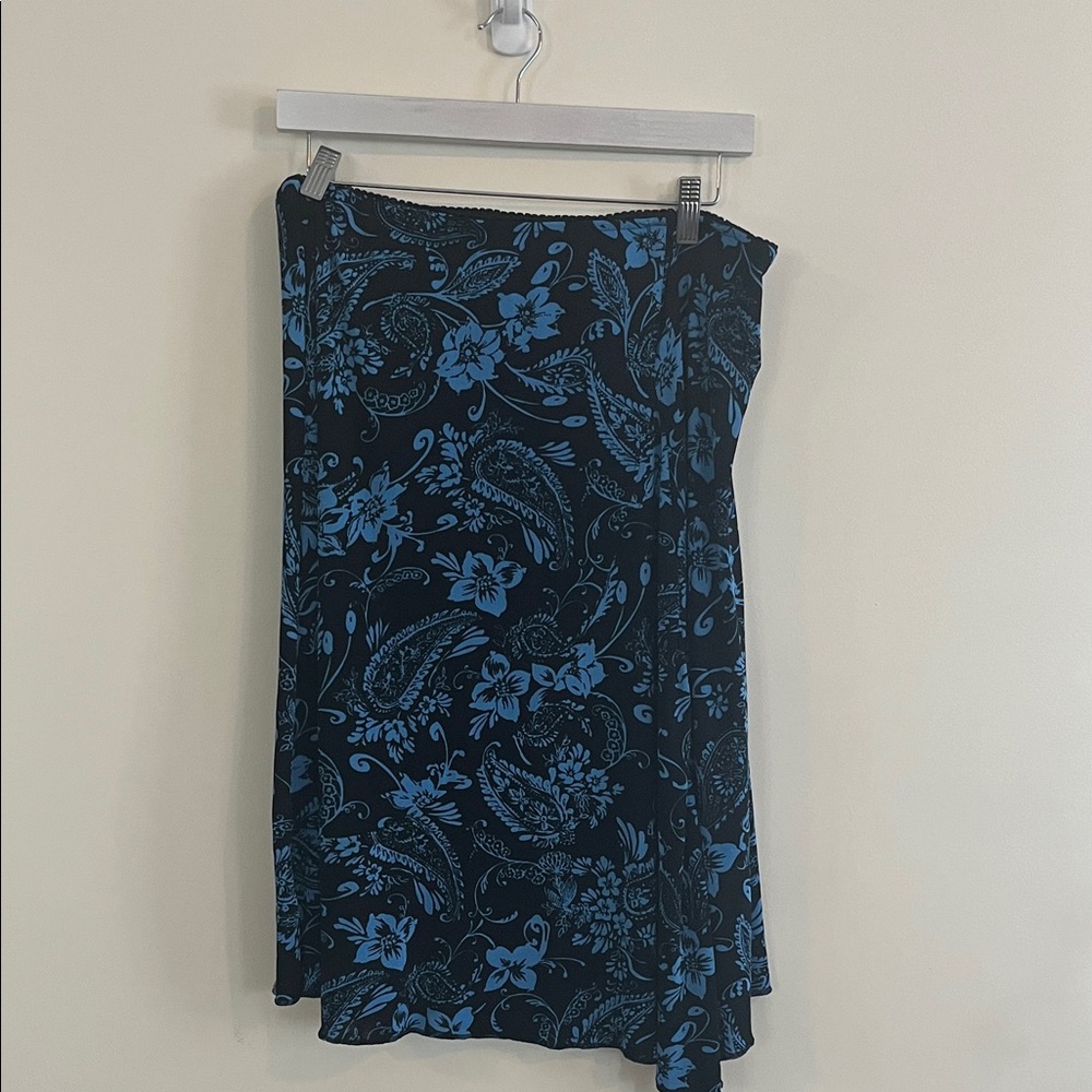 Vintage Jaclyn Smith Paisley Floral‎ Midi Skirt Dark Romantic Whimsigoth M 2006